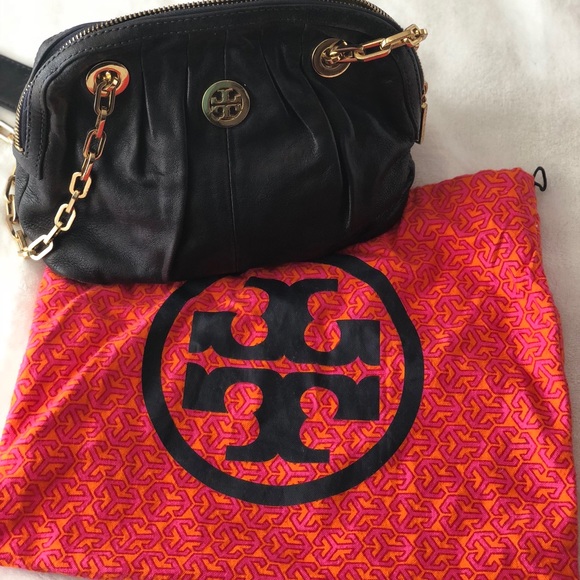 Tory Burch Navy Gold Chain Purse - Picture 8 of 11